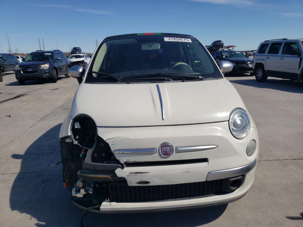 2012 Fiat 500 VIN 3C3CFFER4CT271886 Copart auction photo, front end damage thumbnail 5