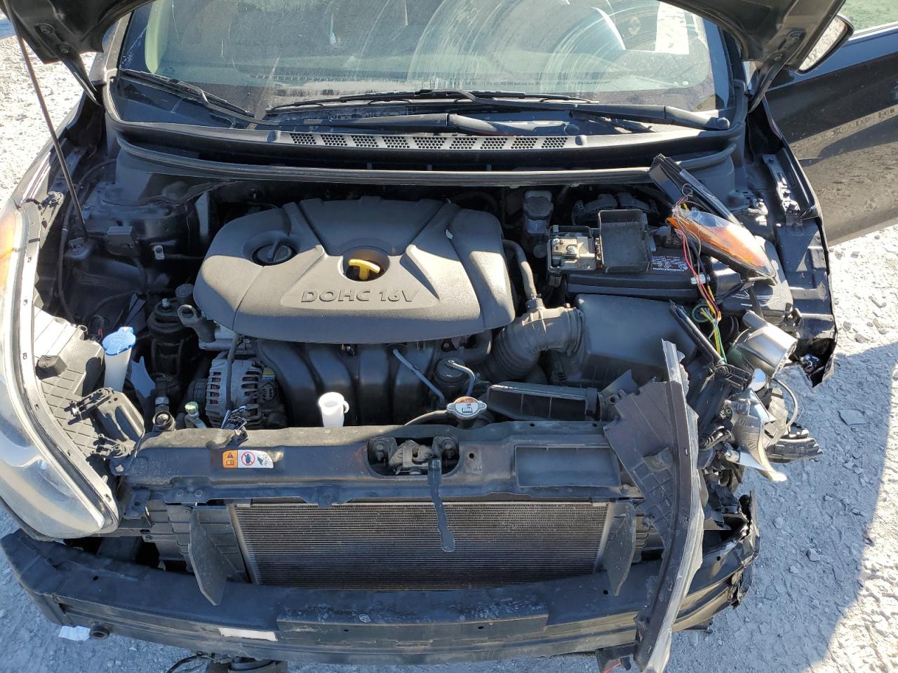 2013 Hyundai Elantra VIN 5NPDH4AE2DH195538 Copart auction photo, front end damage thumbnail 13
