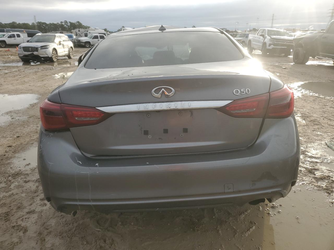2018 Infiniti Q50 VIN JN1EV7AP0JM350821 Copart auction photo, rollover / burn damage thumbnail 6