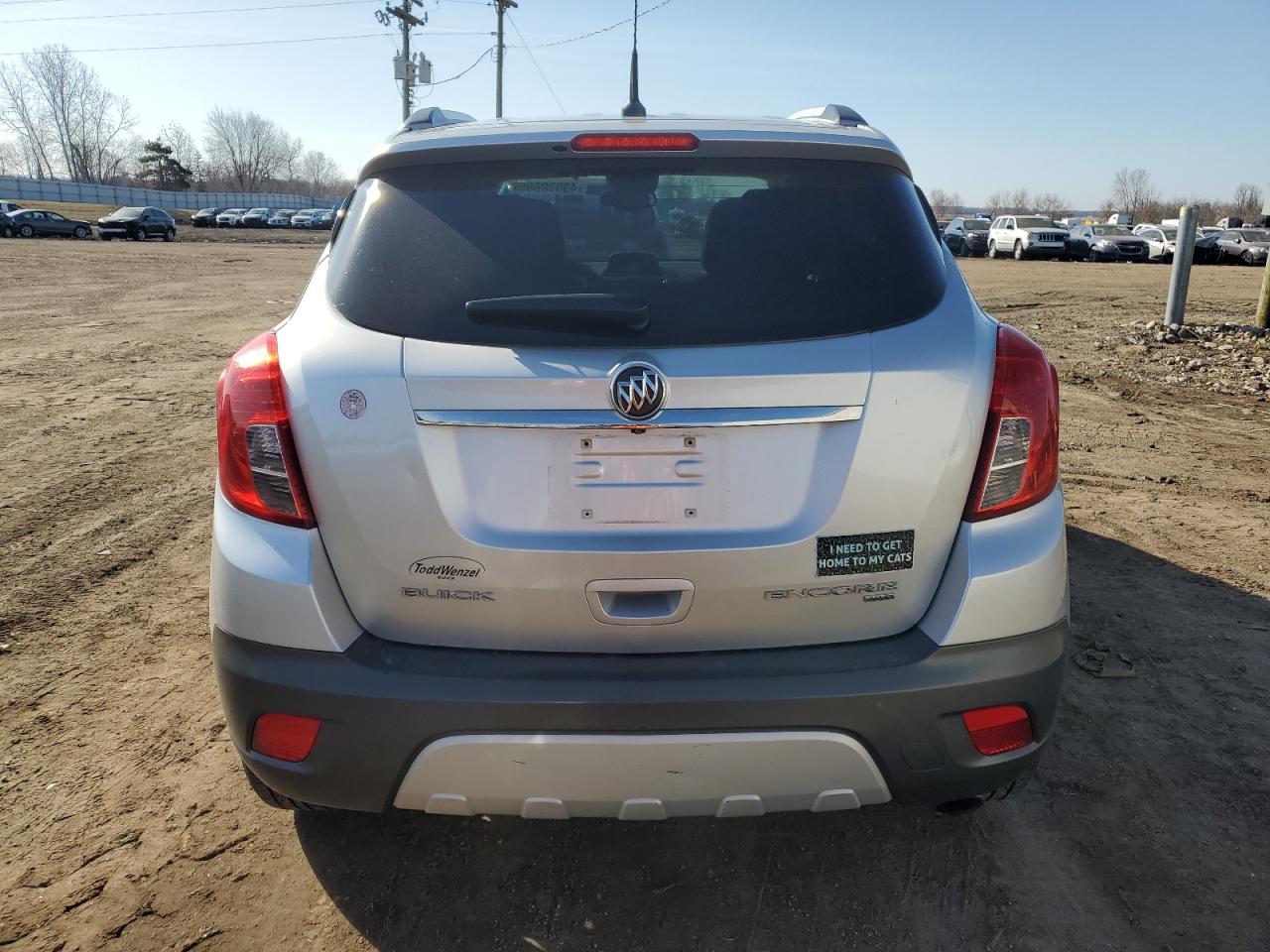 2014 Buick Encore VIN KL4CJESB9EB692531 Copart auction photo, front end damage thumbnail 6