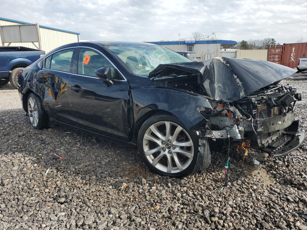 2016 Mazda 6 VIN JM1GJ1V55G1414286 Copart auction photo, front end / all over damage thumbnail 4