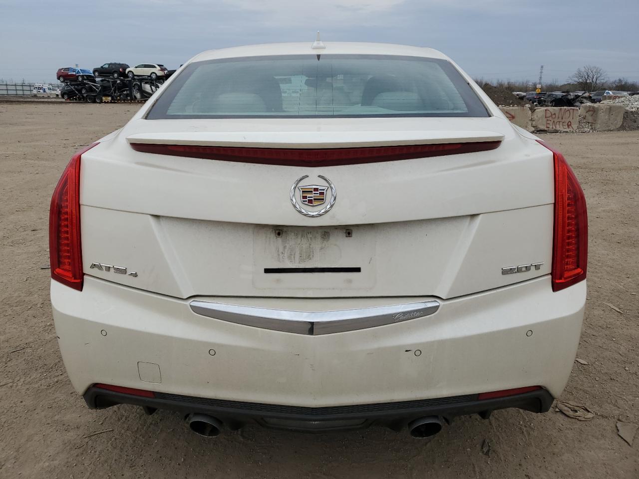 2014 Cadillac ATS VIN 1G6AH5RX9E0129861 Copart auction photo, all over damage thumbnail 6