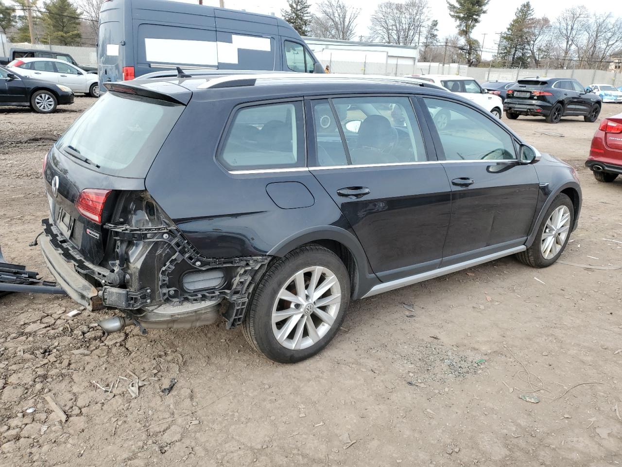 2019 Volkswagen Golf VIN 3VWM17AU7KM519679 Copart auction photo, rear end / side damage thumbnail 3