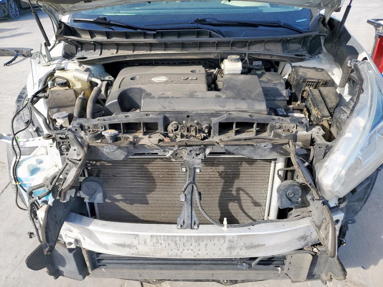 2015 Nissan Murano VIN 5N1AZ2MG3FN226344 Copart auction photo, front end / side damage thumbnail 12