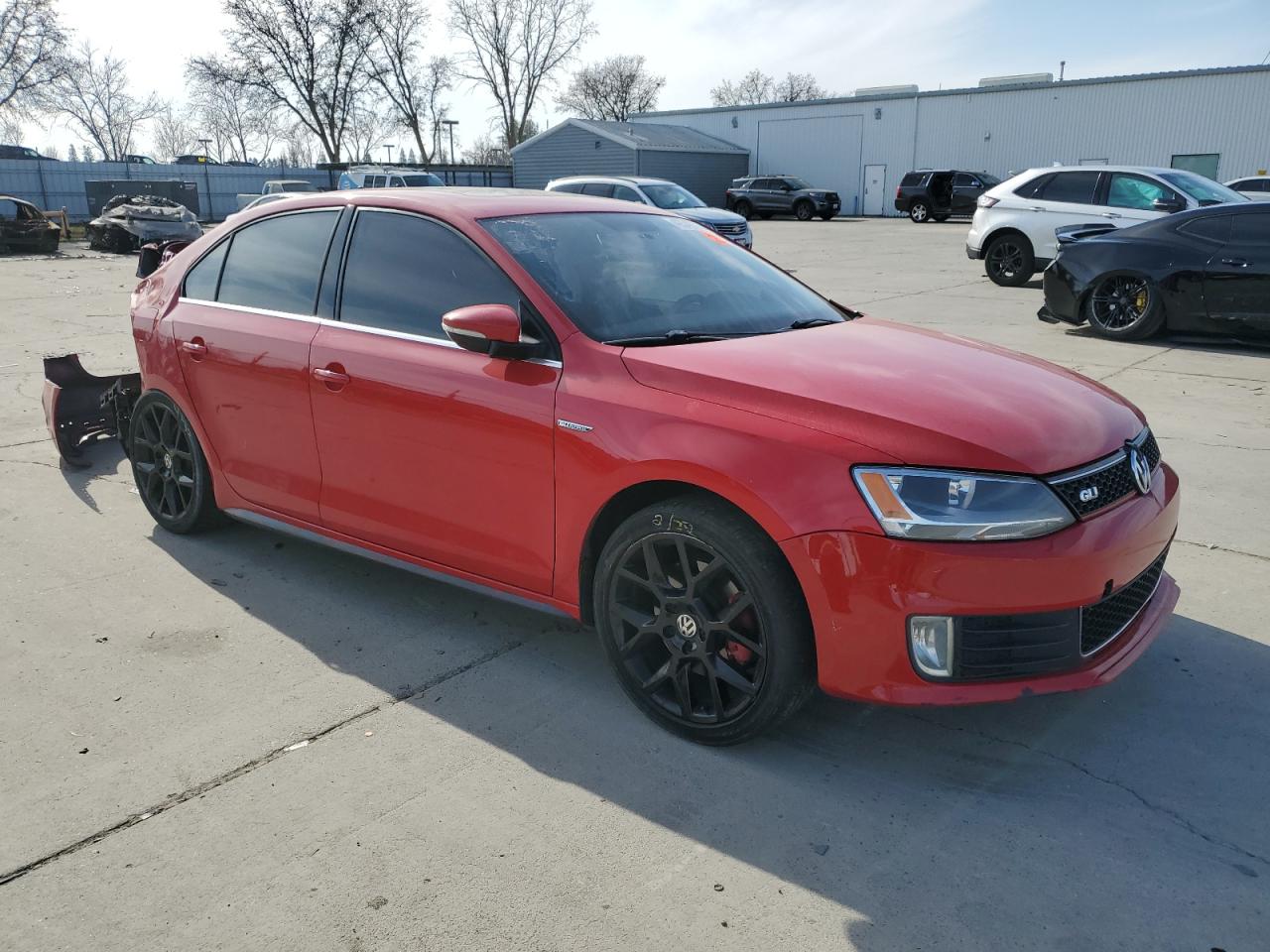 2014 Volkswagen Jetta VIN 3VW4T7AJ8EM287159 Copart auction photo, rear end / side damage thumbnail 4