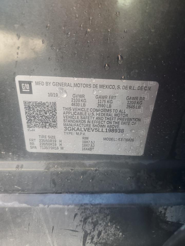 2020 GMC Terrain VIN 3GKALVEV5LL198938 Copart auction photo, rear end damage thumbnail 13