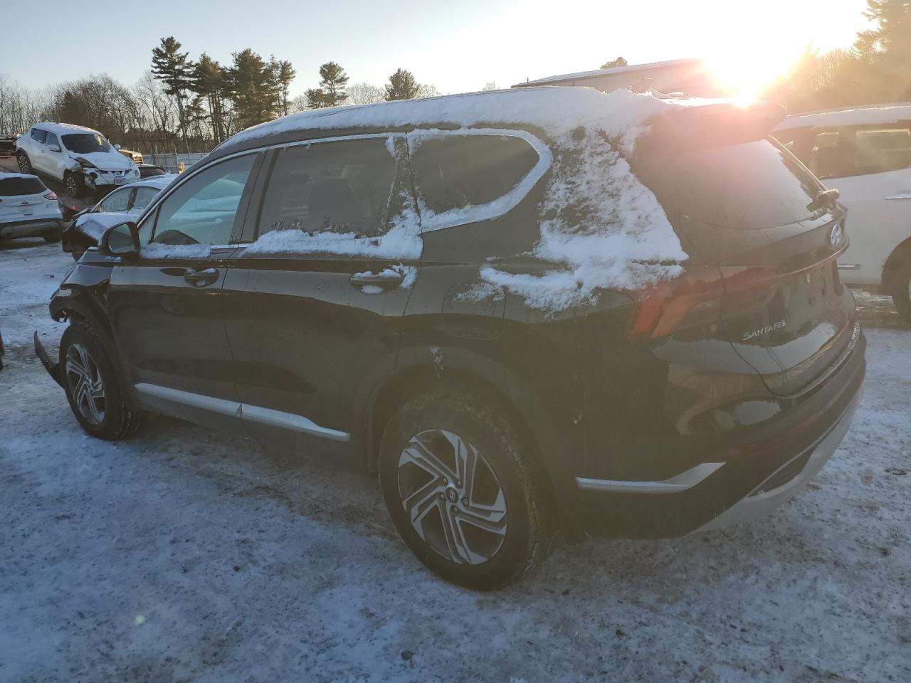 2022 Hyundai Santa Fe VIN 5NMS2DAJ7NH413168 Copart auction photo, front end damage thumbnail 2