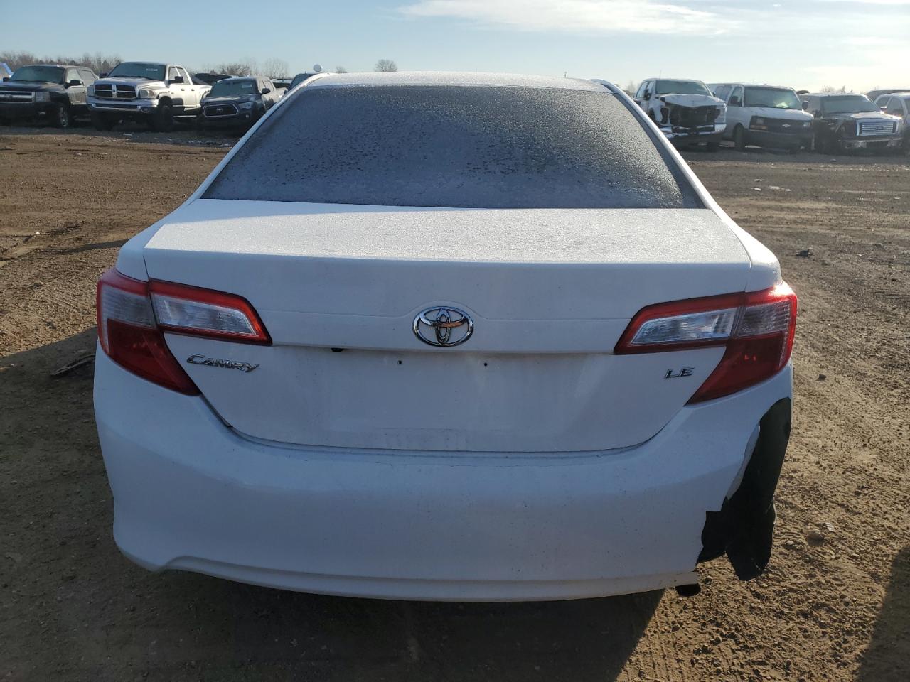2014 Toyota Camry VIN 4T4BF1FK5ER393954 Copart auction photo, front end / rear end damage thumbnail 6