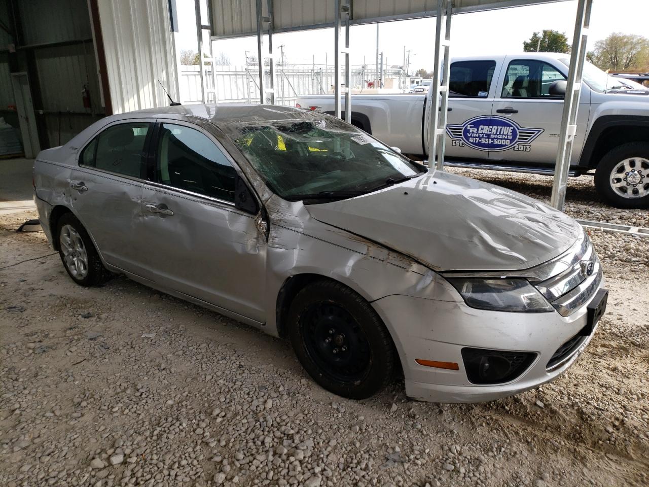 2011 Ford Fusion VIN 3FAHP0HA4BR127371 Copart auction photo, rollover damage thumbnail 4