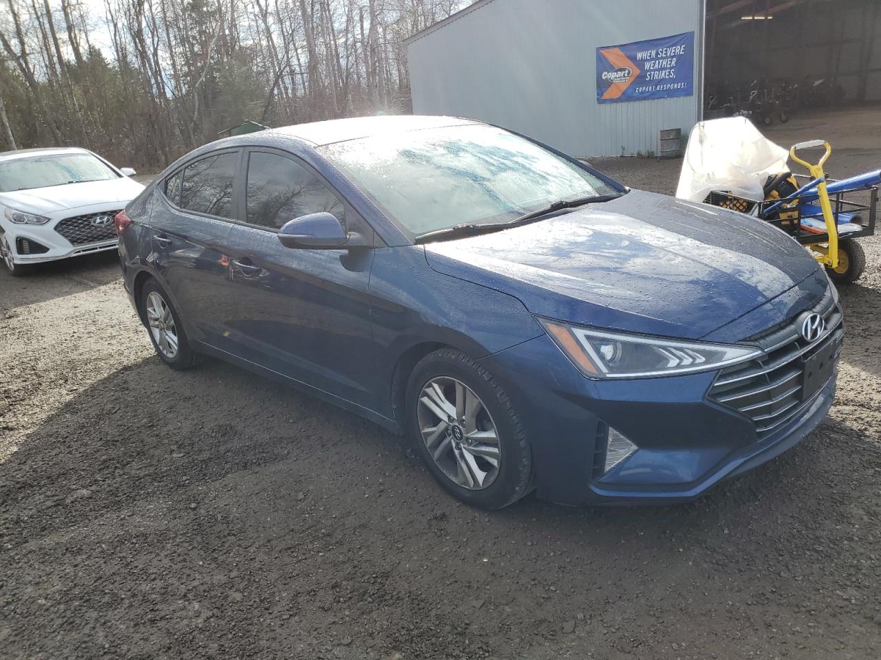 2019 Hyundai Elantra VIN KMHD84LF2KU868249 Copart auction photo, side / damage history damage thumbnail 4