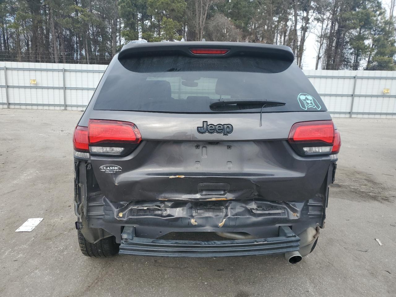 2020 Jeep Grand Cherokee VIN 1C4RJEAG7LC328807 Copart auction photo, rear end / side damage thumbnail 6