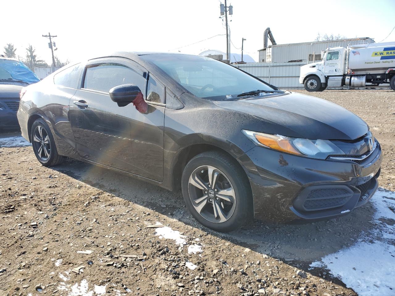 2014 Honda Civic VIN 2HGFG3B86EH517172 Copart auction photo, side damage thumbnail 4