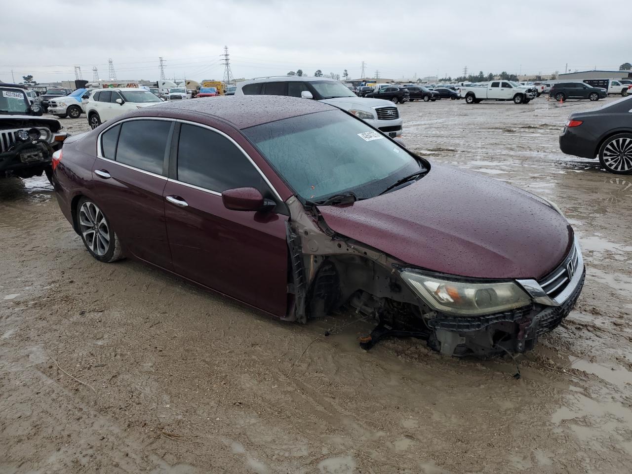2013 Honda Accord VIN 1HGCR2F56DA128309 Copart auction photo, front end / undercarriage damage thumbnail 4