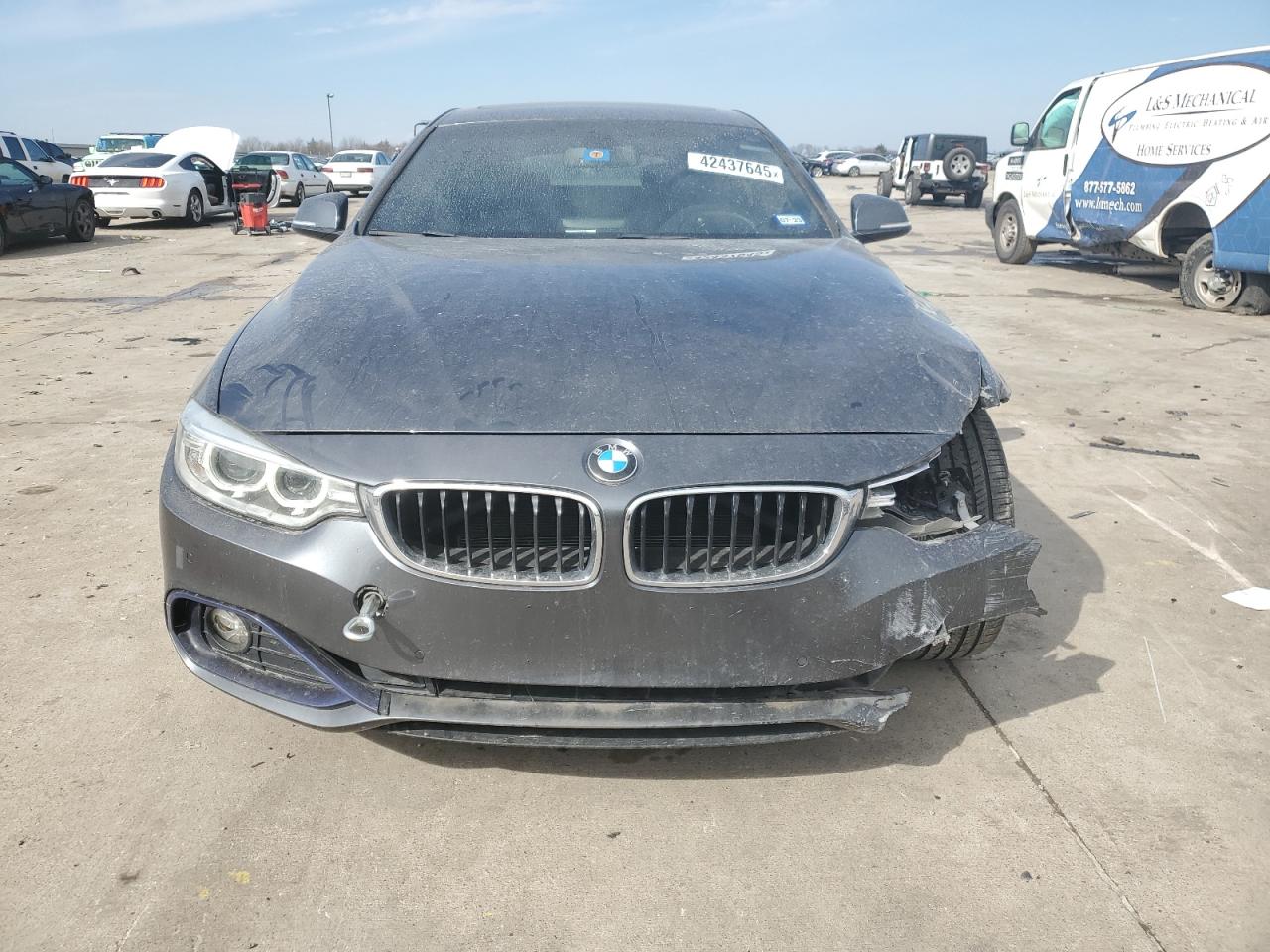 2017 BMW 4er VIN WBA4F7C39HG789621 Copart auction photo, front end / hail damage thumbnail 5