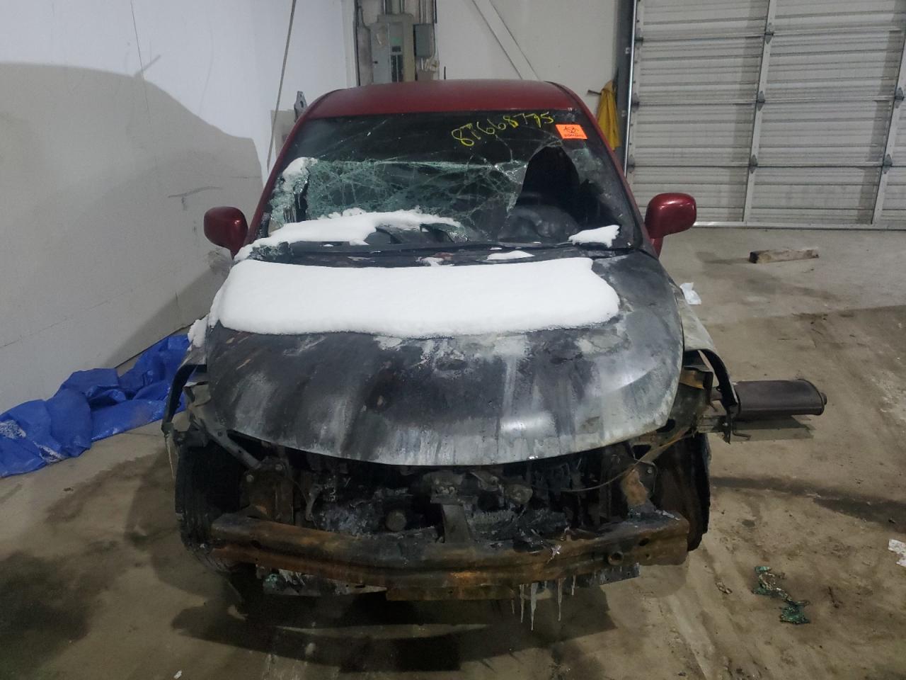 2010 Nissan Versa VIN 3N1BC1AP6AL433508 Copart auction photo, burn damage thumbnail 5
