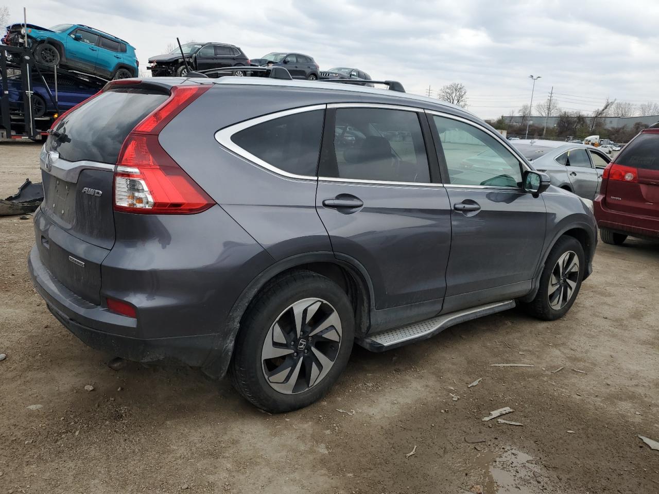 2016 Honda CR-V VIN 5J6RM4H96GL013313 Copart auction photo, rear end damage thumbnail 3