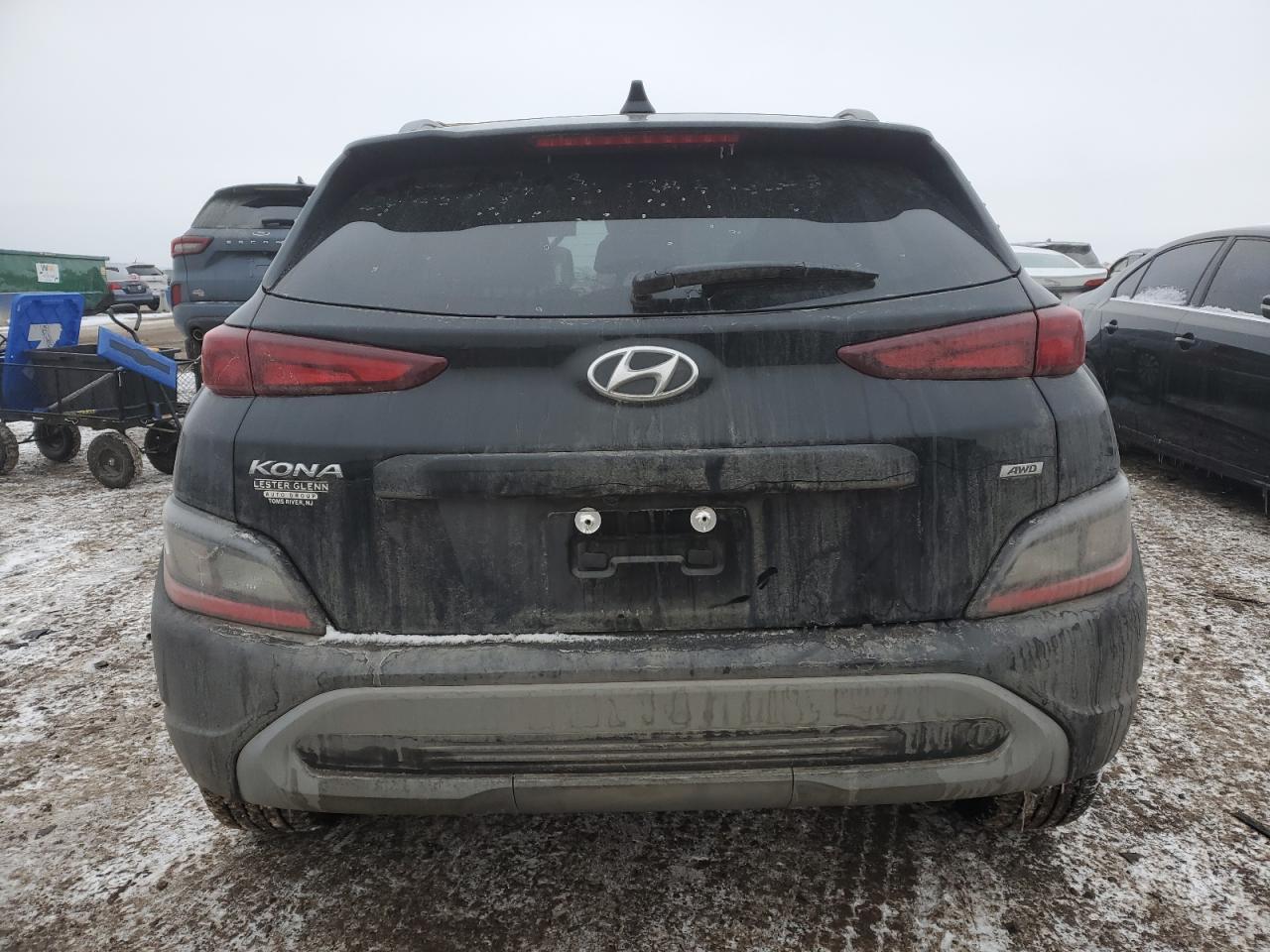 2023 Hyundai Kona VIN KM8K6CAB4PU947453 Copart auction photo, front end damage thumbnail 6