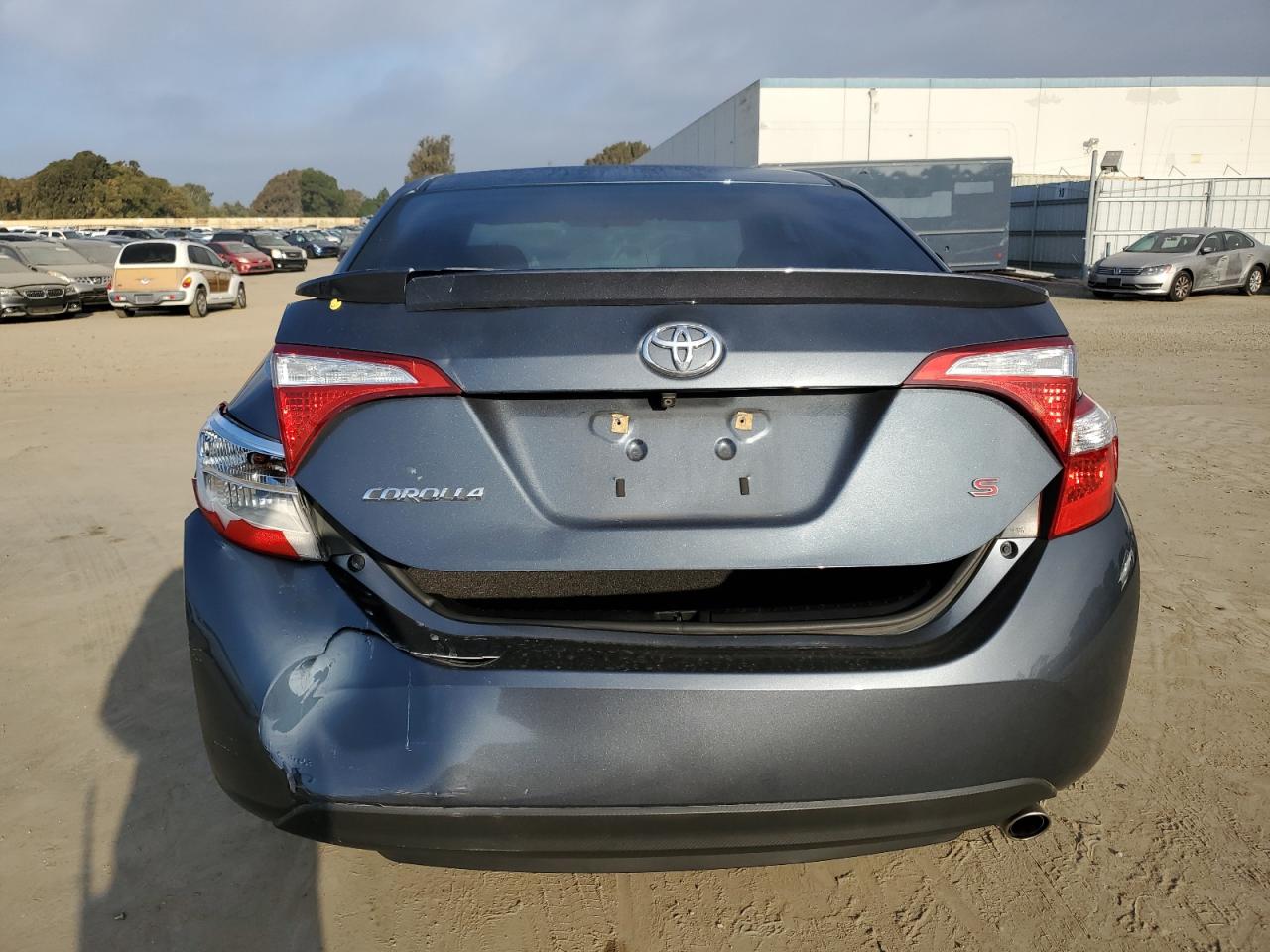 2015 Toyota Corolla VIN 2T1BURHE6FC381790 Copart auction photo, rear end damage thumbnail 6