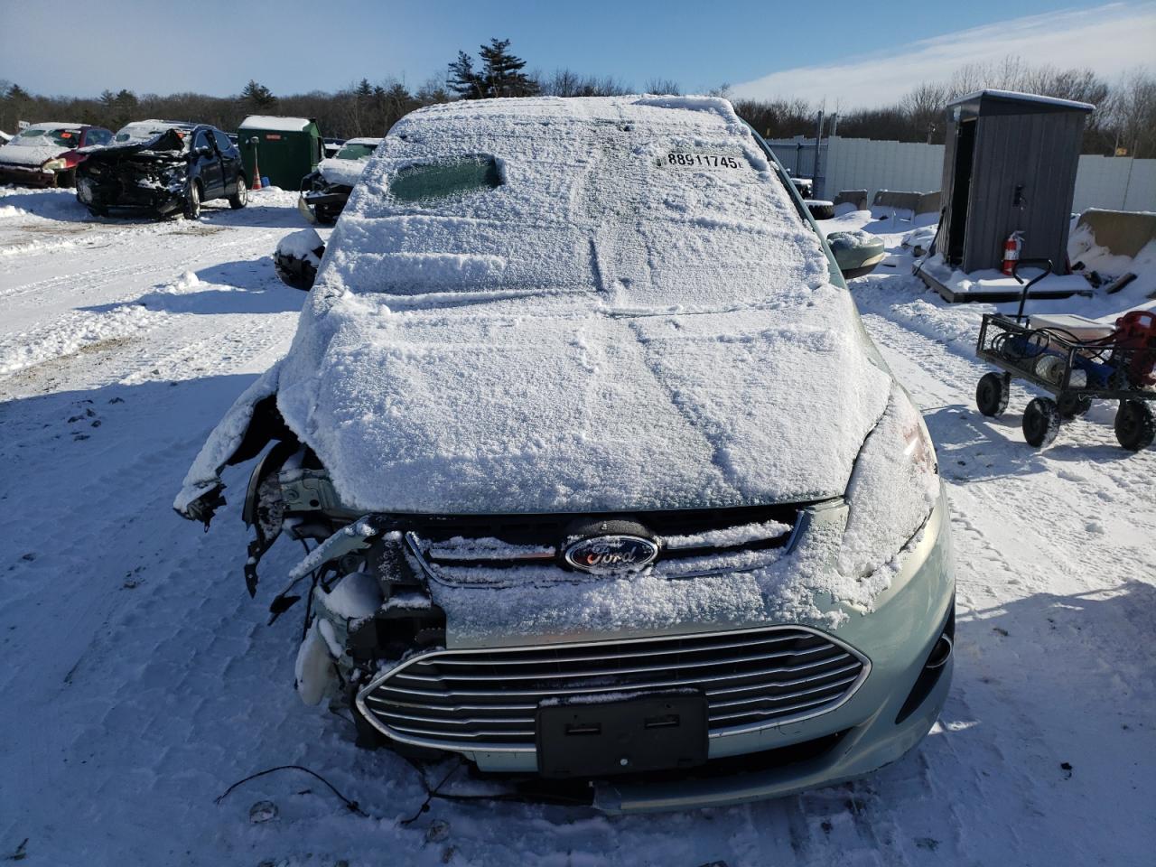 2013 Ford C-MAX VIN 1FADP5BU5DL519274 Copart auction photo, front end / undercarriage damage thumbnail 5