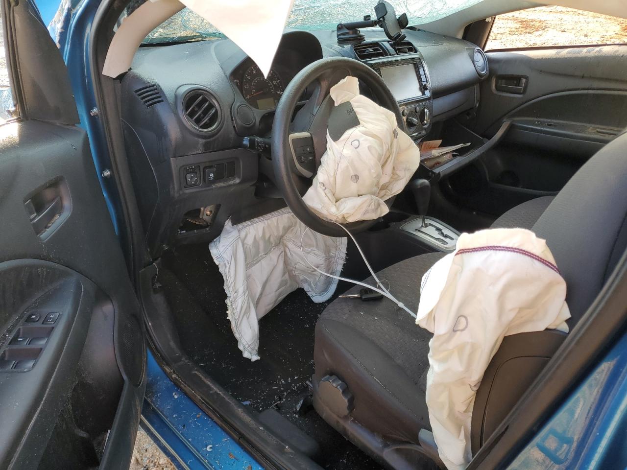 2019 Mitsubishi Mirage VIN ML32A3HJ7KH012917 Copart auction photo, rollover damage thumbnail 8