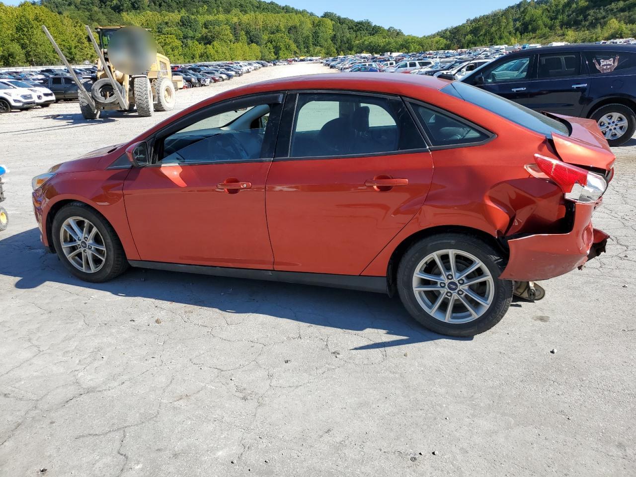 2018 Ford Focus VIN 1FADP3F20JL292424 Copart auction photo, rear end / undercarriage damage thumbnail 2