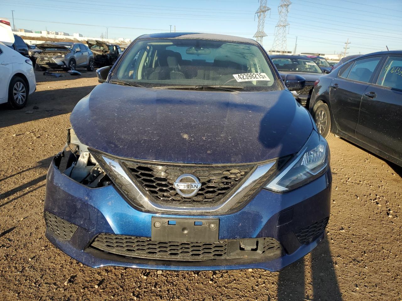 2019 Nissan Sentra VIN 3N1AB7APXKL602593 Copart auction photo, front end / side damage thumbnail 5