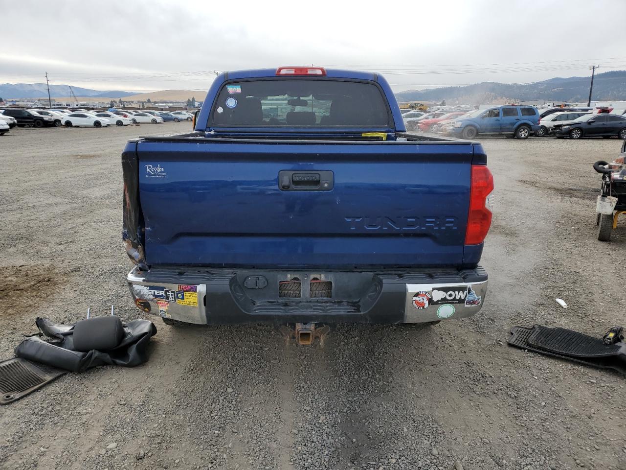 2014 Toyota Tundra VIN 5TFDW5F16EX378416 Copart auction photo, rear end / minor dent/scratches damage thumbnail 6