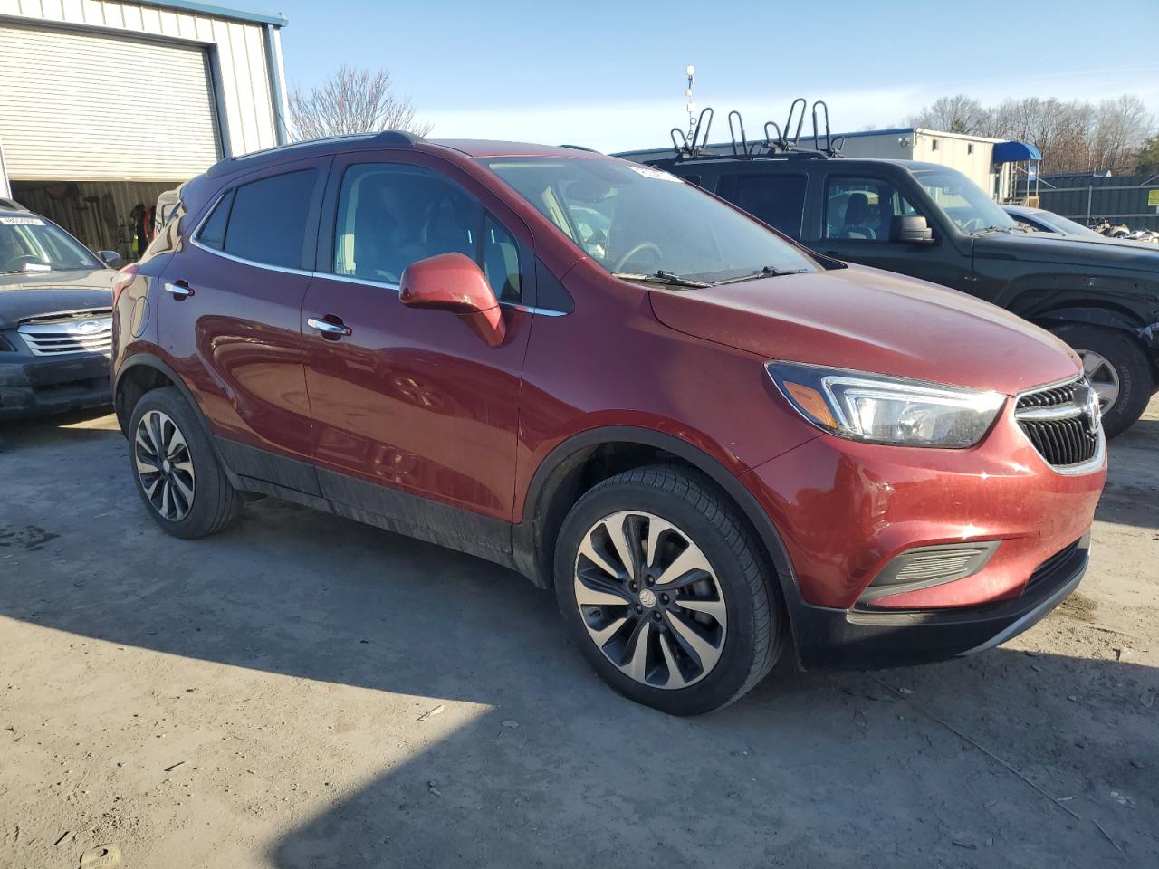 2021 Buick Encore VIN KL4CJESB2MB356945 Copart auction photo, front end / side damage thumbnail 4