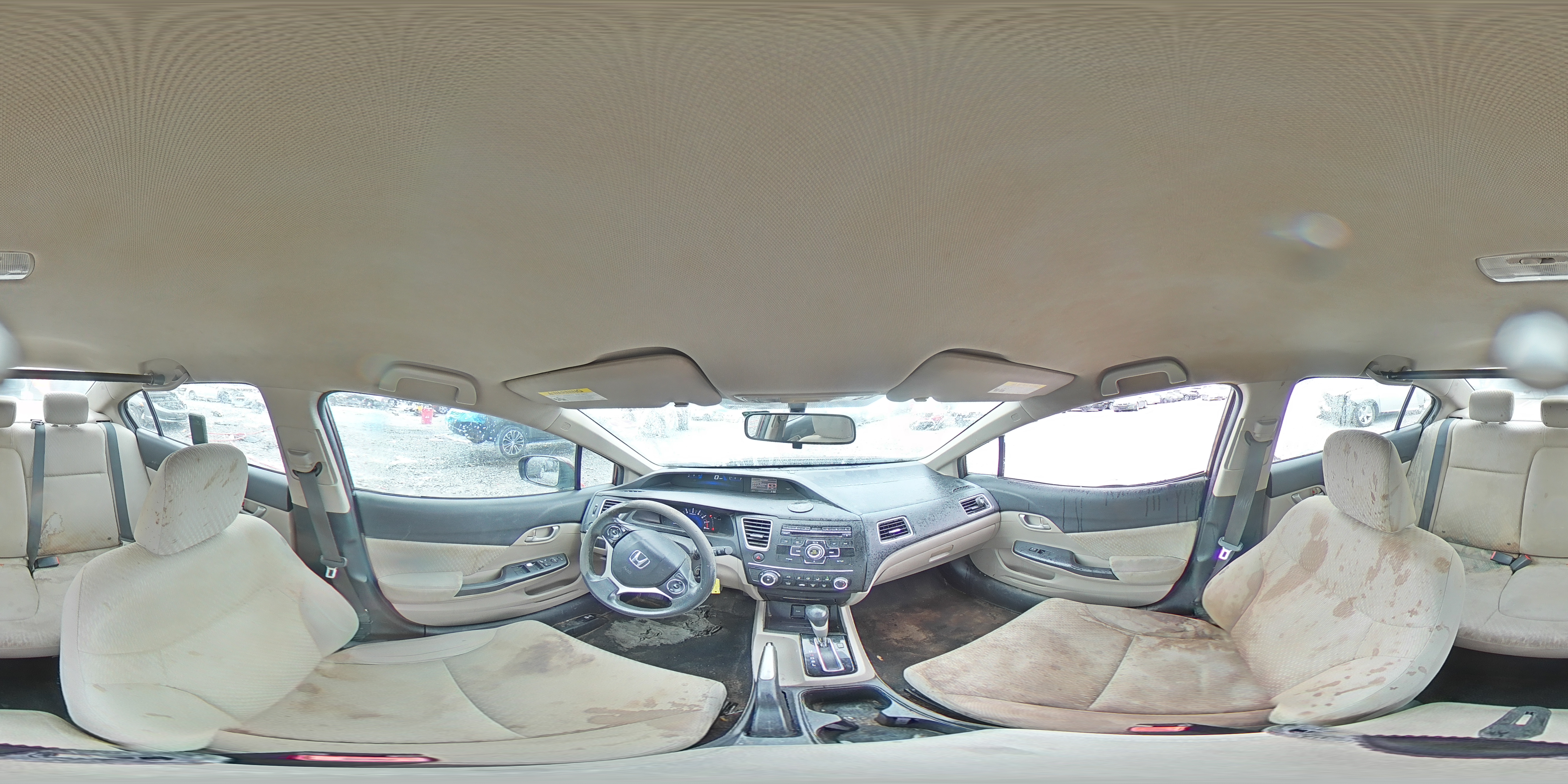 2014 Honda Civic VIN 19XFB2F53EE053308 Copart auction photo, side / front end damage thumbnail 14