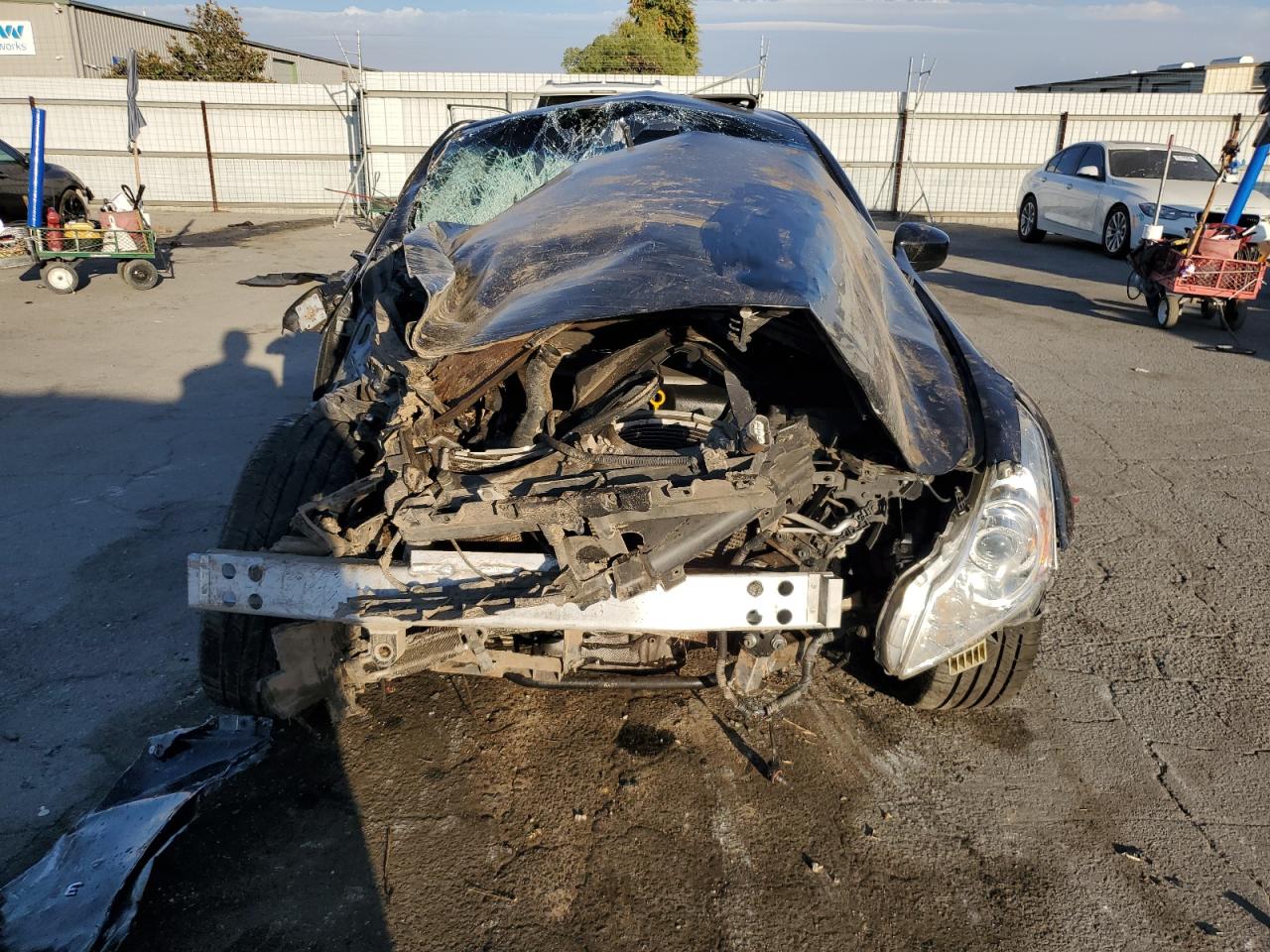 2015 Infiniti Q40 VIN JN1CV6AP2FM503241 Copart auction photo, rollover damage thumbnail 5