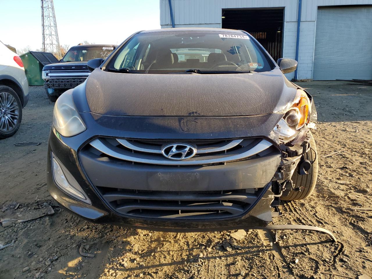 2013 Hyundai Elantra VIN KMHD35LE4DU147641 Copart auction photo, front end damage thumbnail 5