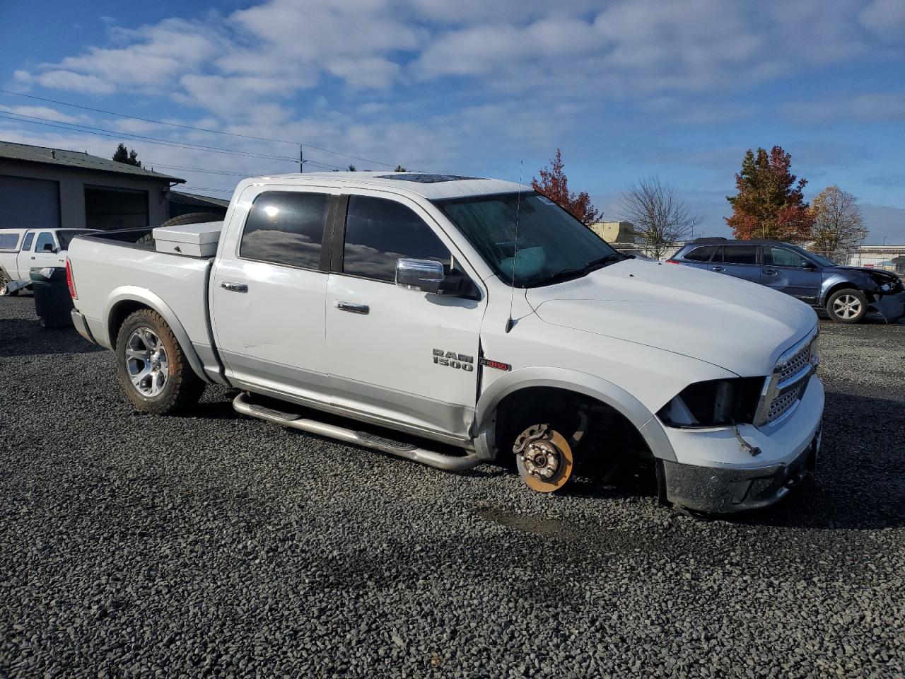 2014 RAM 1500 VIN 1C6RR7NM8ES352408 Copart auction photo, front end / undercarriage damage thumbnail 4