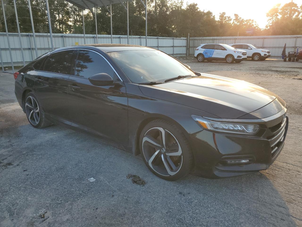 2018 Honda Accord VIN 1HGCV1F31JA207404 Copart auction photo, rear end / top/roof damage thumbnail 4