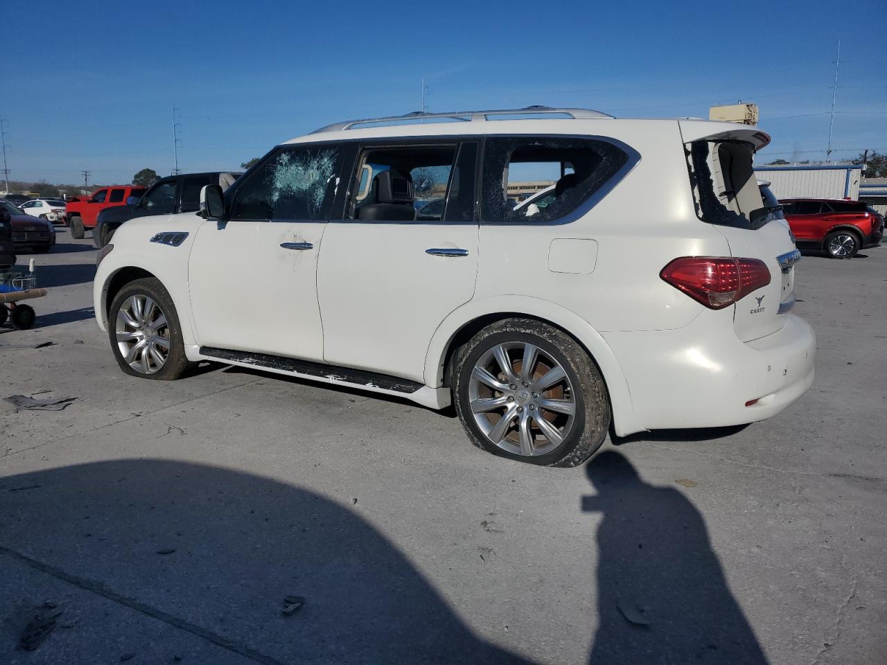 2013 Infiniti QX56 VIN JN8AZ2NF1D9550803 Copart auction photo, vandalism / all over damage thumbnail 2
