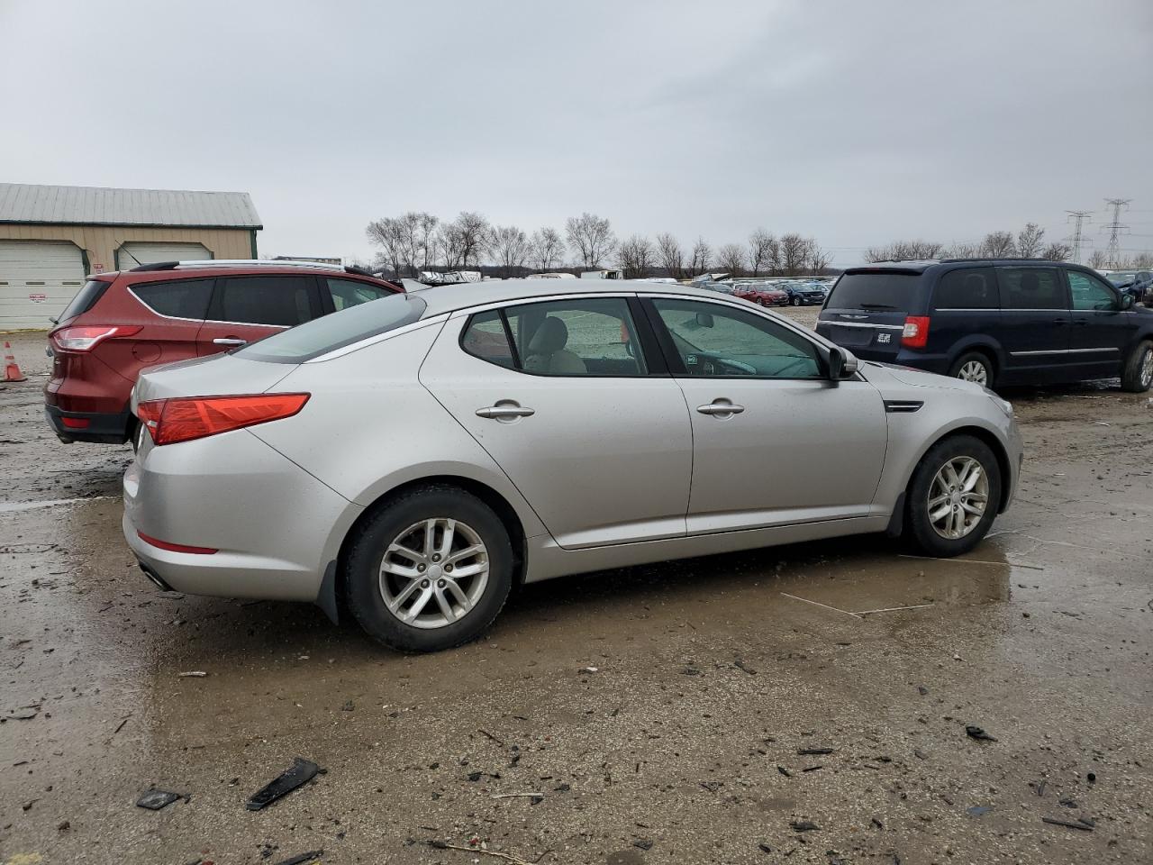 2013 KIA Optima VIN KNAGM4A7XD5356337 Copart auction photo, front end damage thumbnail 3