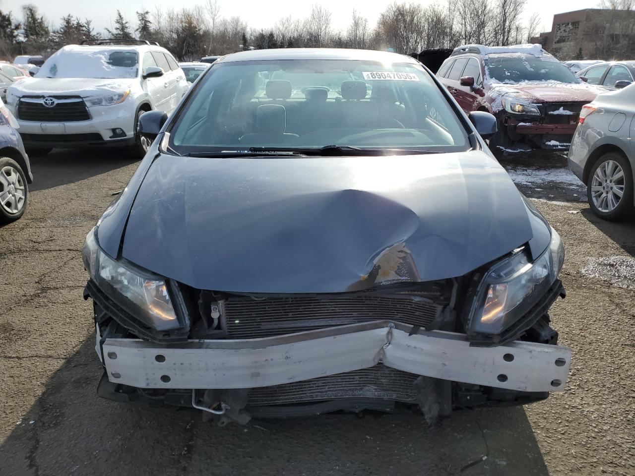2013 Honda Civic VIN 2HGFB2F5XDH565989 Copart auction photo, front end damage thumbnail 5