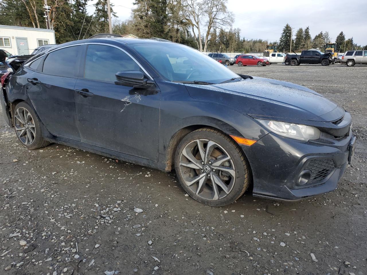 2017 Honda Civic VIN 2HGFC1E58HH702409 Copart auction photo, rear end / side damage thumbnail 4