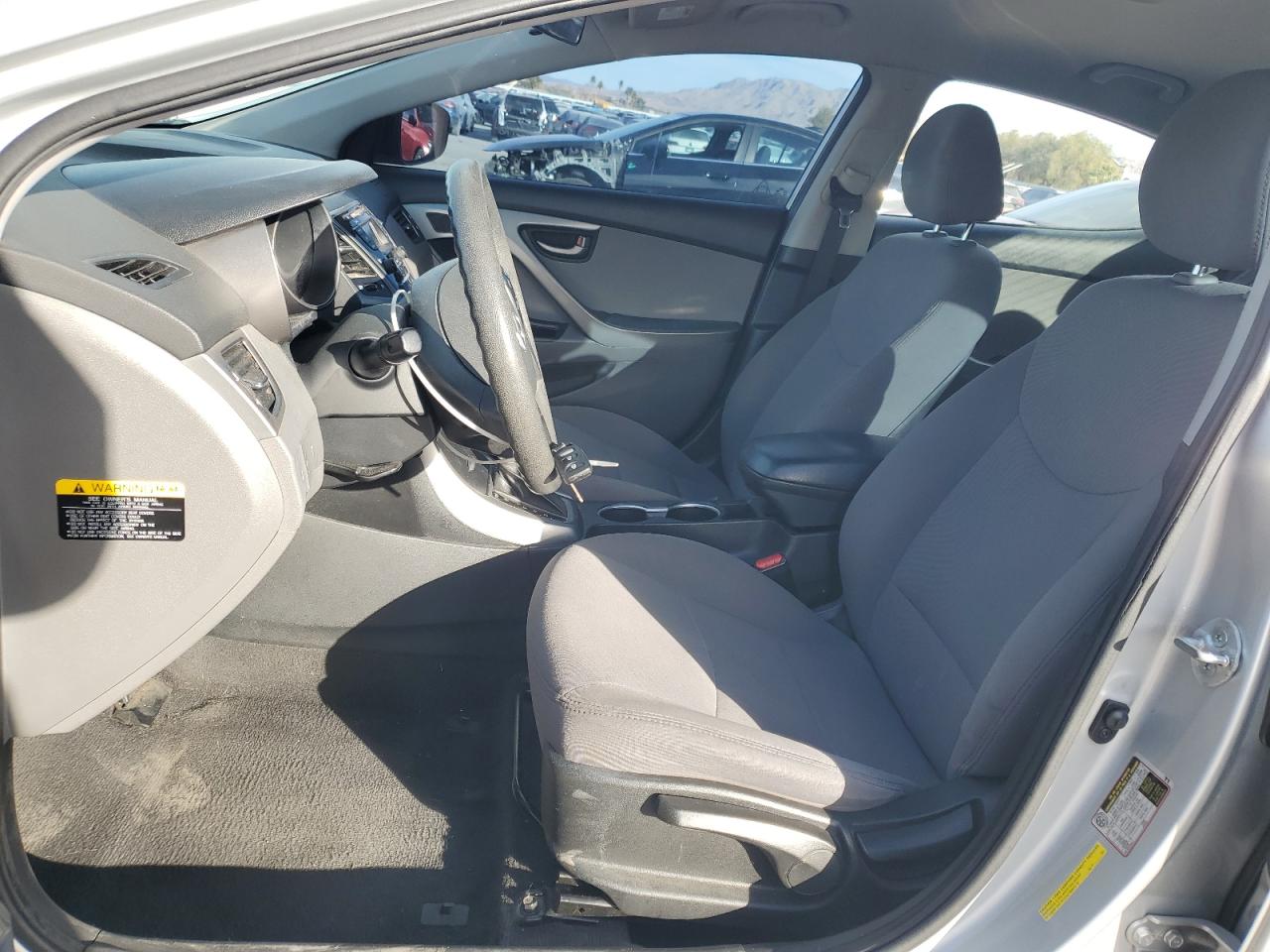 2014 Hyundai Elantra VIN 5NPDH4AE6EH455635 Copart auction photo, rear end / side damage thumbnail 7