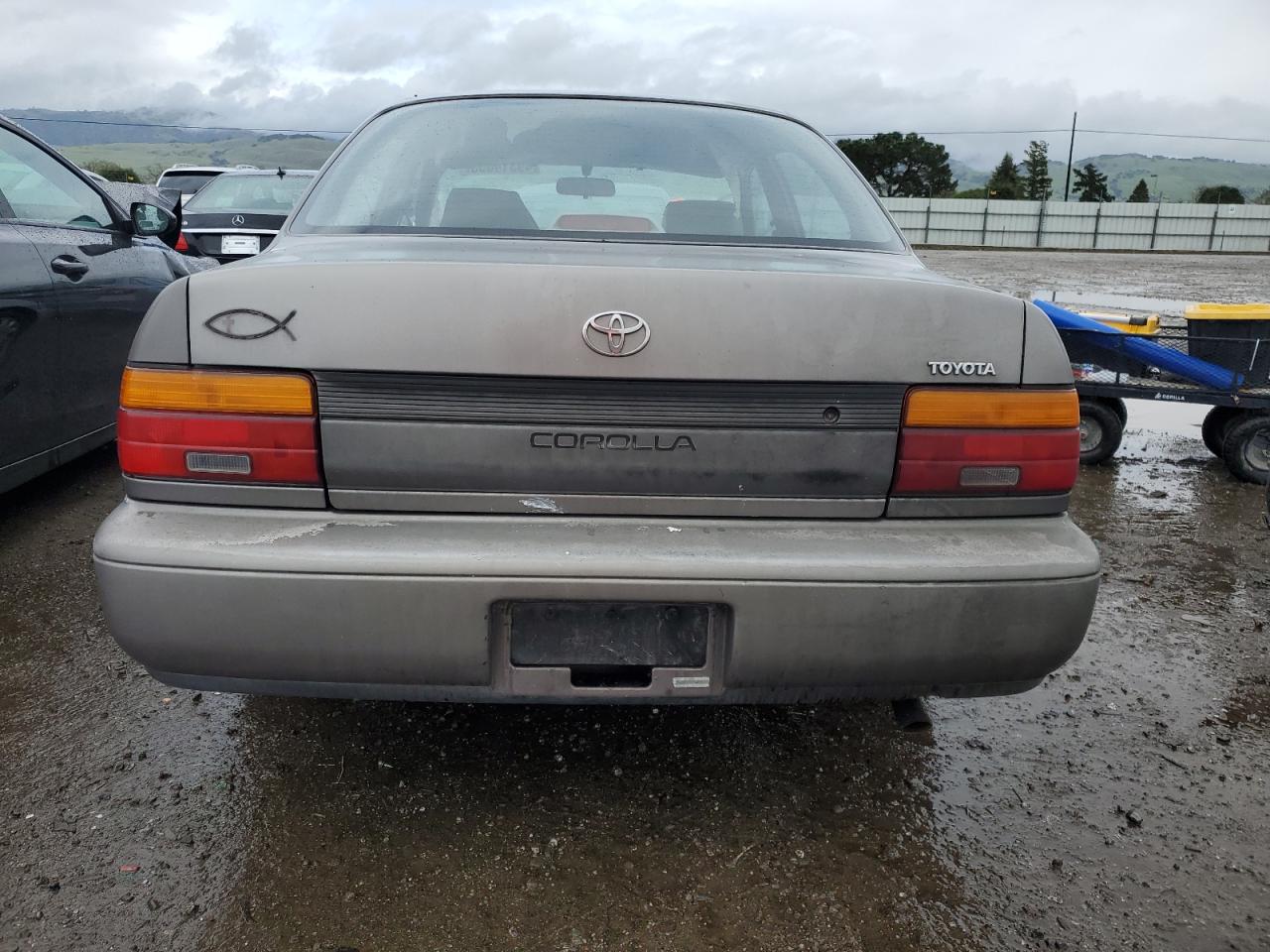 1995 Toyota Corolla VIN 1NXAE04B4SZ349476 Copart auction photo, front end damage thumbnail 6