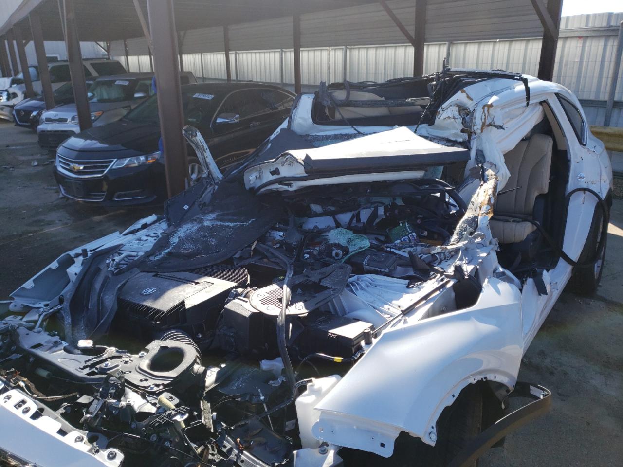 2022 Acura MDX VIN 5J8YD9H36NL001140 Copart auction photo, all over damage thumbnail 9