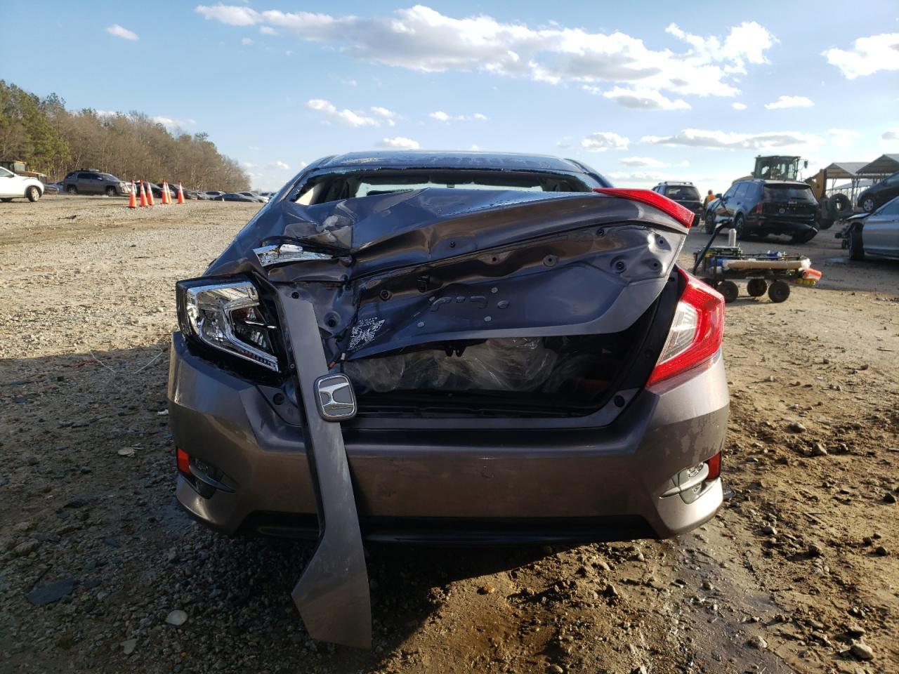 2018 Honda Civic VIN 19XFC2F54JE013181 Copart auction photo, rear end damage thumbnail 6