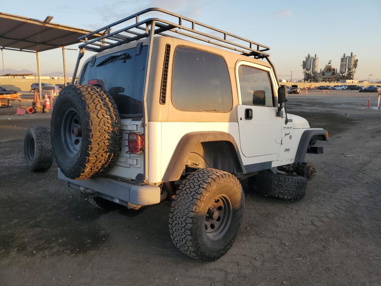 2002 Jeep Wrangler VIN 1J4FA49S52P771352 Copart auction photo, front end damage thumbnail 3