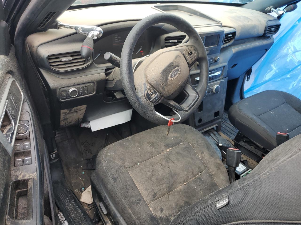 2021 Ford Explorer VIN 1FM5K8AW7MNA04682 Copart auction photo, front end / side damage thumbnail 8