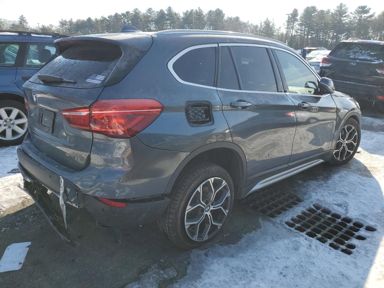 2020 BMW X1 VIN WBXJG9C04L5P21531 Copart auction photo, front end / rear end damage thumbnail 3