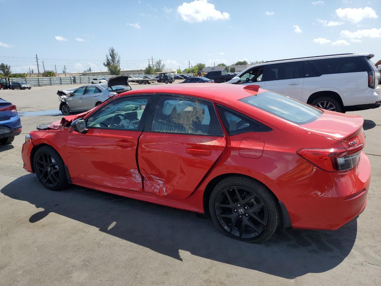 2024 Honda Civic VIN 2HGFE2F51RH547153 Copart auction photo, front end / side damage thumbnail 2