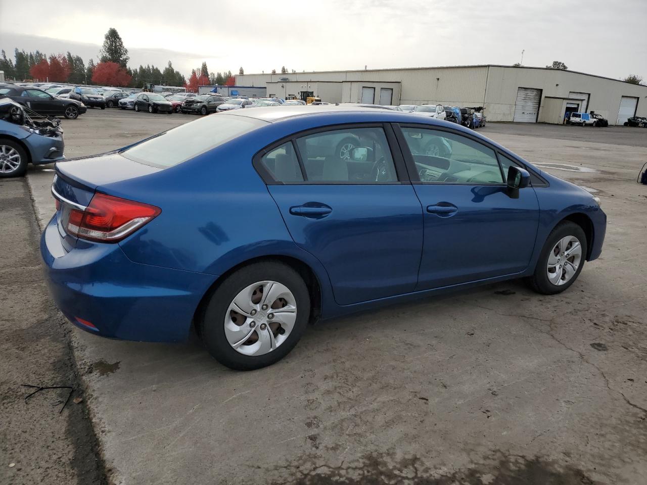 2015 Honda Civic VIN 19XFB2F5XFE279153 Copart auction photo, side damage thumbnail 3