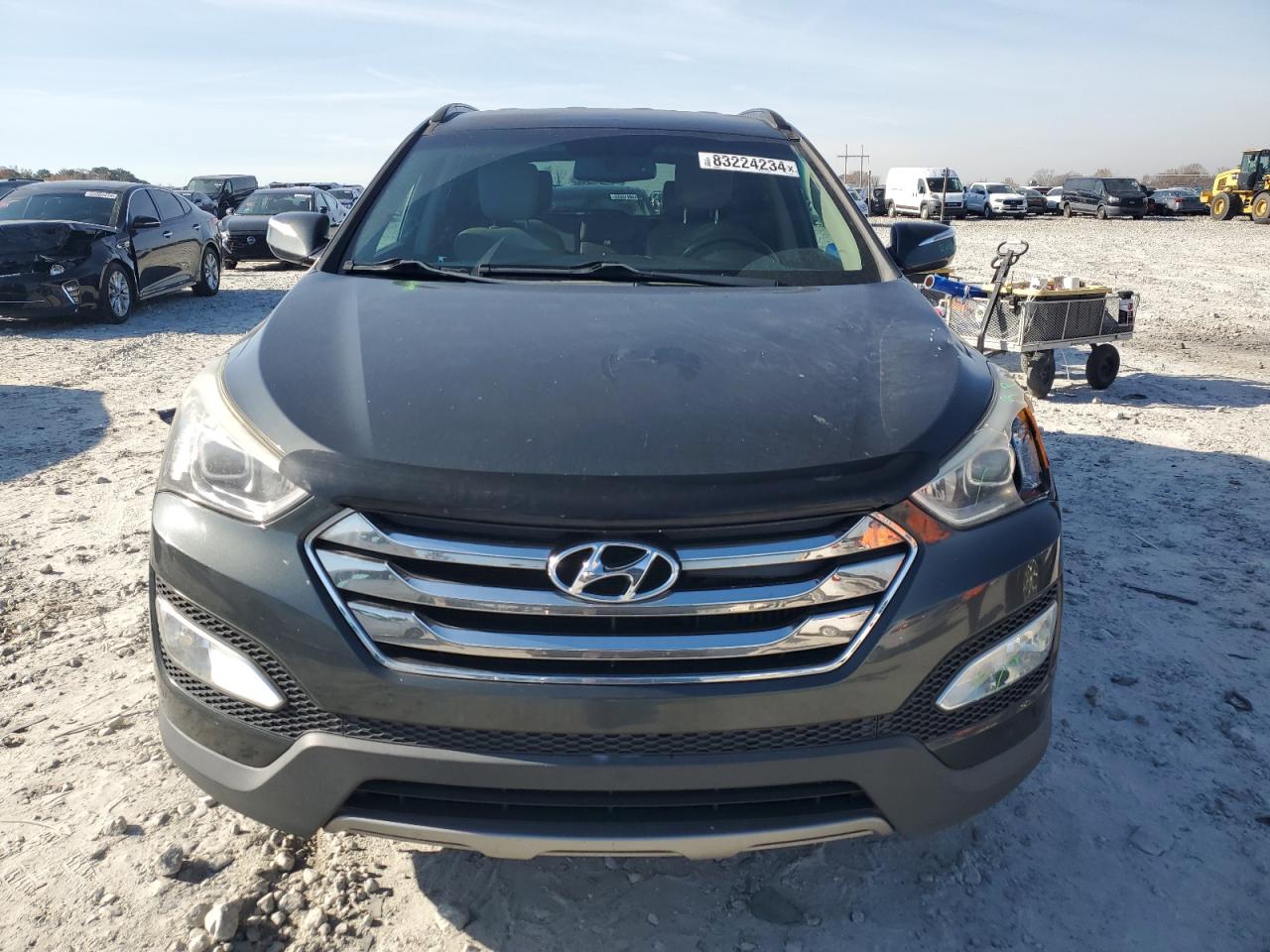 2013 Hyundai Santa Fe VIN 5XYZU3LAXDG107381 Copart auction photo, front end / side damage thumbnail 5