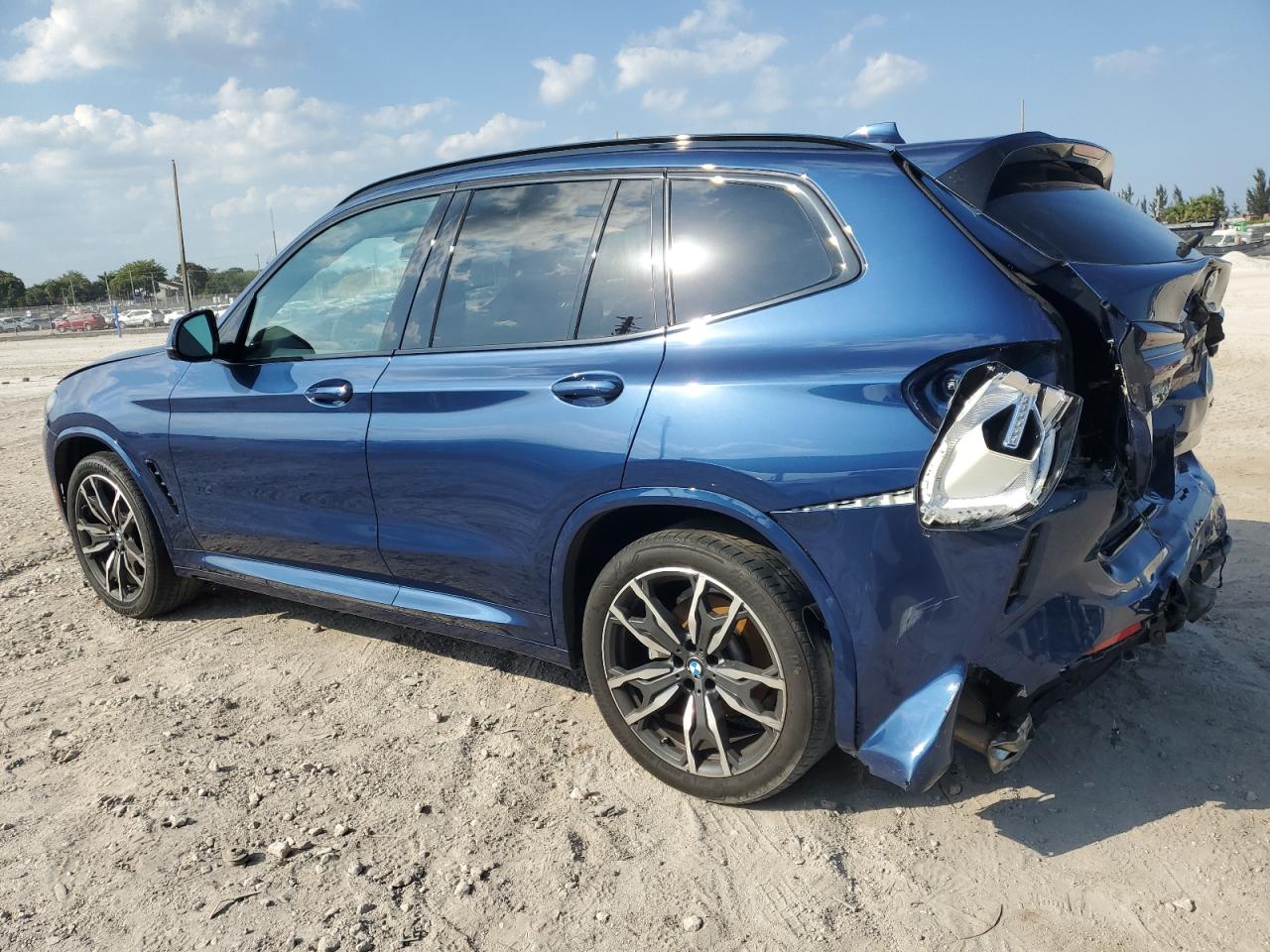 2023 BMW X3 VIN 5UX43DP06P9R48512 Copart auction photo, rear end / minor dent/scratches damage thumbnail 2