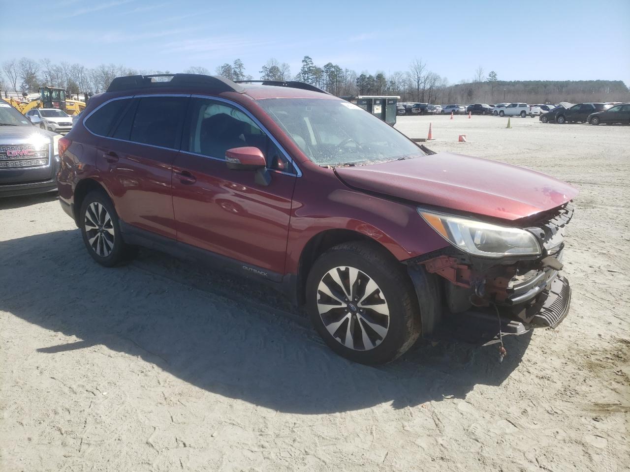 2015 Subaru Outback VIN 4S4BSBNC4F3266884 Copart auction photo, front end / minor dent/scratches damage thumbnail 4
