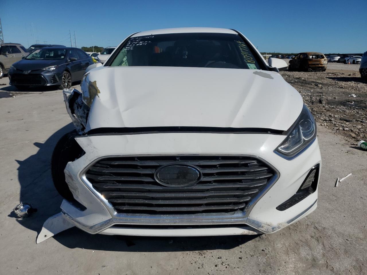 2019 Hyundai Sonata VIN 5NPE24AF7KH786864 Copart auction photo, front end damage thumbnail 5